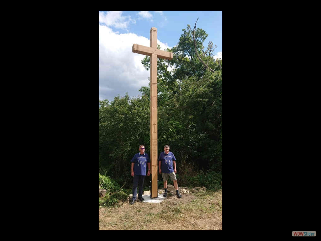 Bruno + Hubert am neuen Kreuz